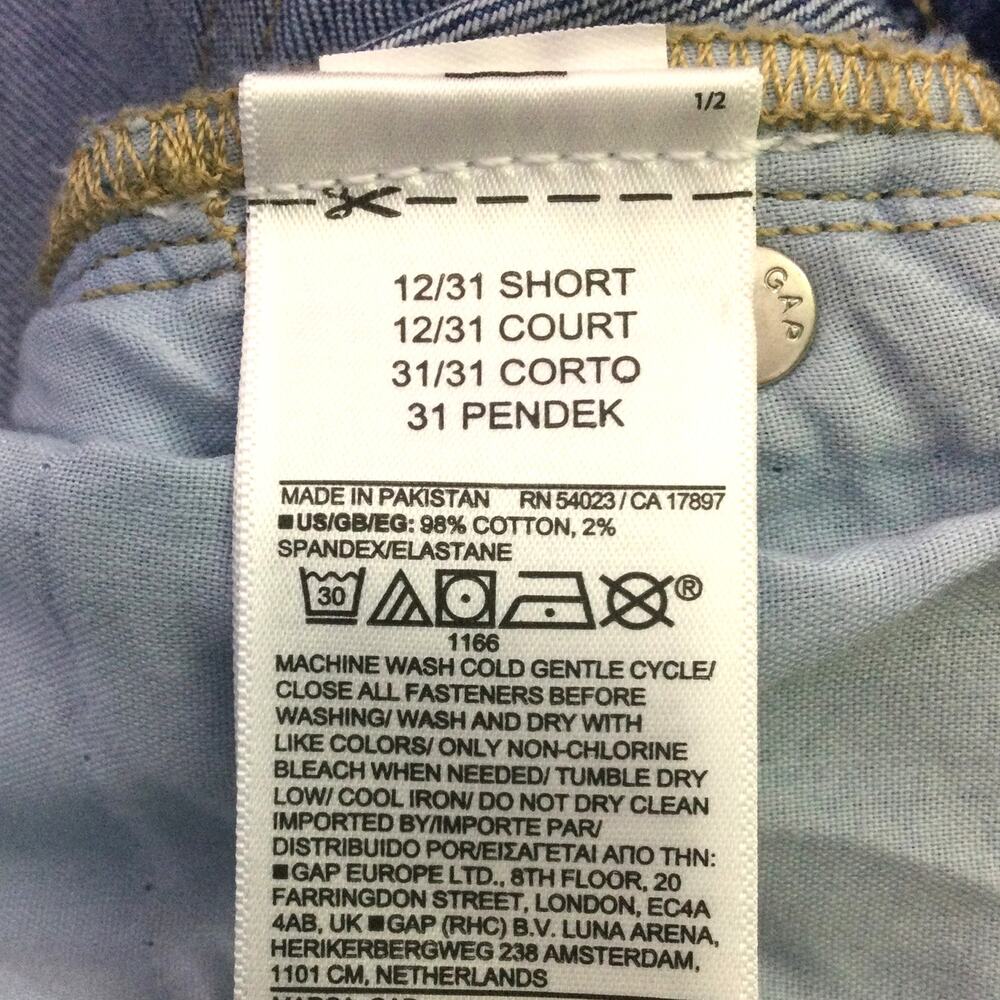 GAP Two-Tone Blue Wide Leg Jeans - Picture 8 of 14